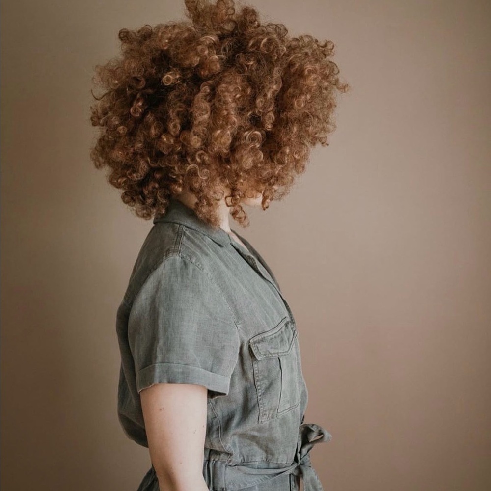 Casual Short-Sleeve Jumpsuit in Washed Olive